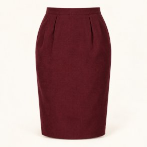 Bordeaux pencil skirt