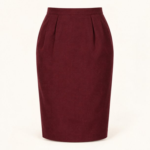 Bordeaux pencil skirt