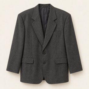 Oversized koksgr� blazer