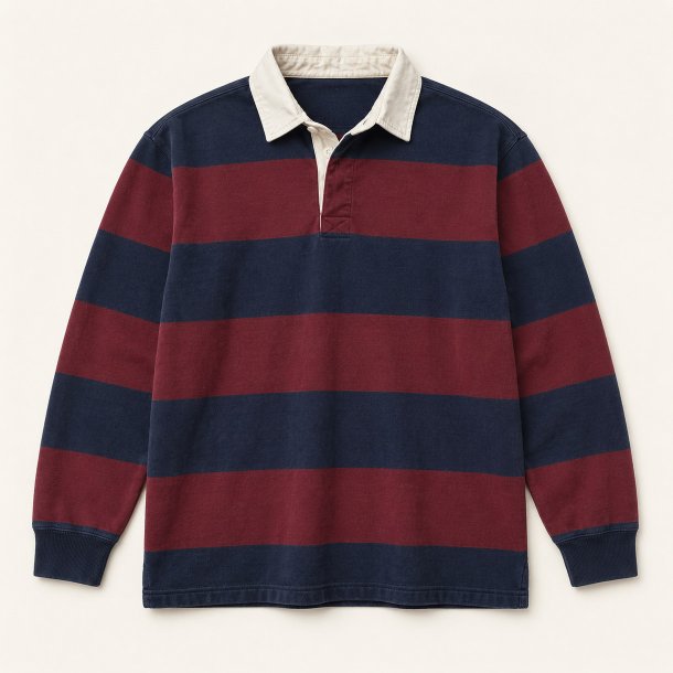 Navy og bordeaux rugbytr�je