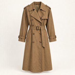 M�rk camel trenchcoat