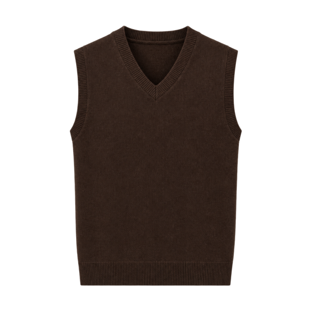 M�rkebrun strikvest