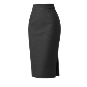Koksgr� tailored pencil-nederdel