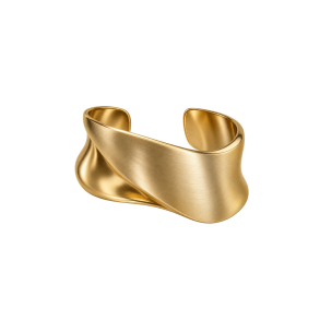 Skulpturelt guldarmb�nd