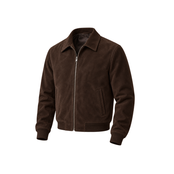 Espresso ruskindsblouson