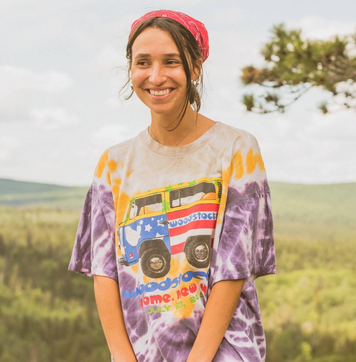 Taiko mave Læsbarhed Windswept Vintage T-shirt, Woodstock - Tøj - Vintage Wonders