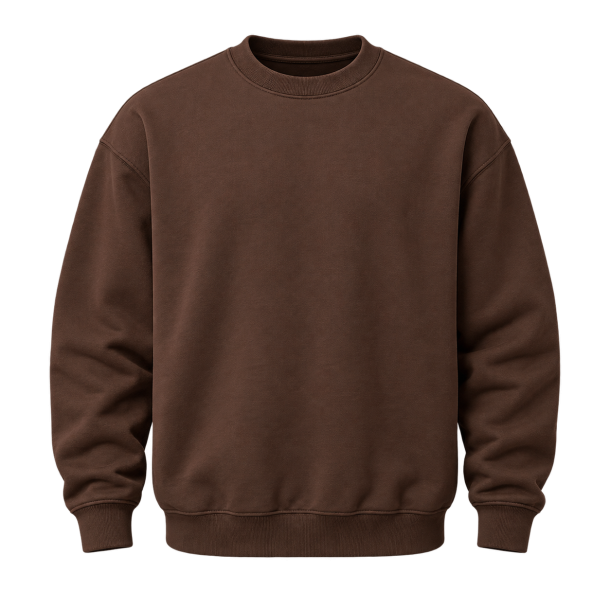 Chokoladebrun athleisure-sweatshirt