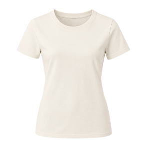 Cremefarvet essentials-T-shirt
