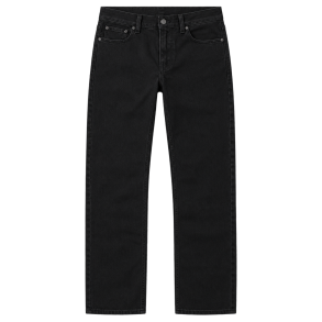 Sorte essentials-jeans med lige ben